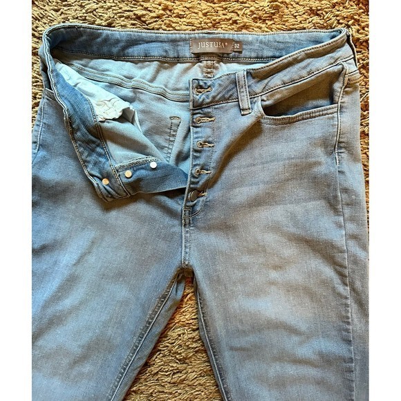 Just USA Denim Lola Button Up Skinny Jeans, Size 14/32 - Picture 6 of 9